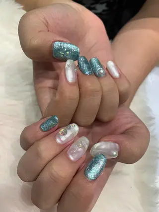 ネイル なぽ ❤︎長さだし / 韓国nailのネイルデザイン