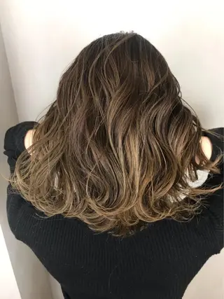 ミディアム カラー BROCANTE立川 karasawa.nのヘアスタイル