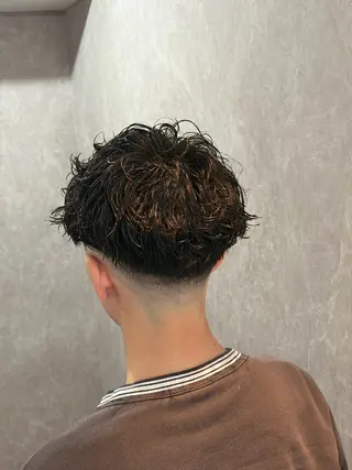 ミディアム パーマ メンズ 高橋 怜玖/仙台/長町のヘアスタイル