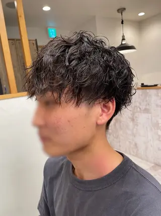 ショート パーマ メンズ 🌟30代~50代の お客様も大歓迎/竹井のヘアスタイル