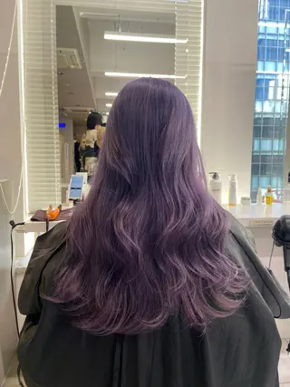 ロング カラー ヘアアレンジ Over hair_ misakiのヘアスタイル