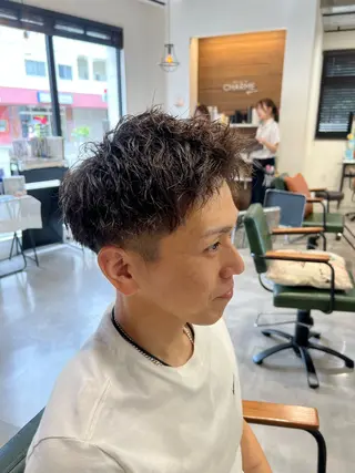 パーマ メンズ 透明感カラー 🫧ゆうしん/平尾のヘアスタイル