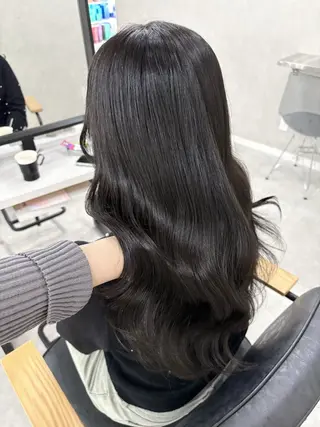 ロング カラー 透明感カラー×顔周り カットhinata♡のヘアスタイル