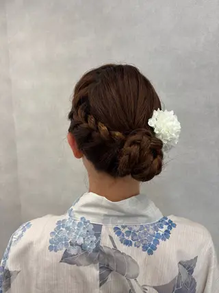 ヘアアレンジ ピンクカラーアレンジ 🩷AYANA🩷のヘアスタイル