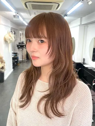 ロング カラー 野町好花 レイヤー/髪質改善のヘアスタイル