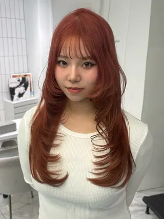 ロング カラー オールマイティ美容師 💋𝑨𝑵𝑵𝑨のヘアスタイル