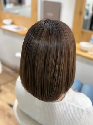 ミディアム カラー 京都駅/透明感カラー 🖤sakiのヘアスタイル