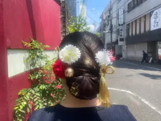セミロング 量産ヘアセット/ ヘアメAyakaのヘアスタイル