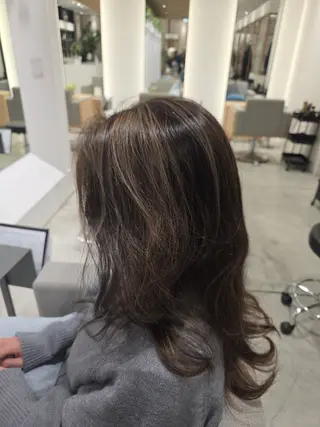ミディアム カラー ✂髪質改善ストレート NO.1 深澤 颯斗のヘアスタイル