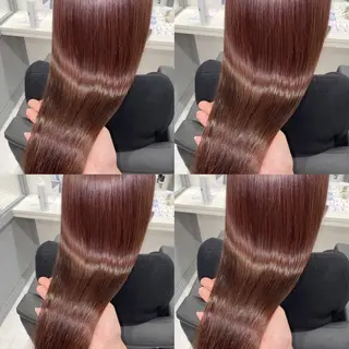 セミロング カラー ブリーチなし透明感 カラー🤍ྀིきららのヘアスタイル