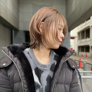 ショート たおちゃん／レイヤー ／透明感カラーのヘアスタイル