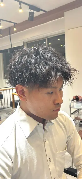 パーマ メンズ ルキヤ/ elima横浜西口のヘアスタイル