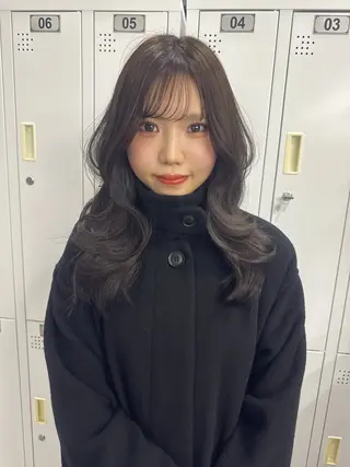 ロング カラー 🤎ᩚ暖色ブラウン りょうか🧸横浜のヘアスタイル