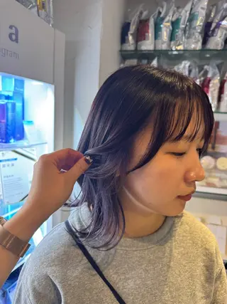 ショート カラー 透明感カラー🌱 🍑Kotone🍑のヘアスタイル
