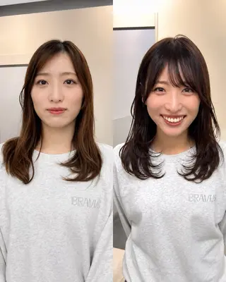 セミロング 峠 祐樹のヘアスタイル