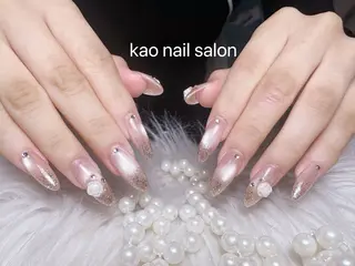 ネイル kao nail マグネット/長さだしのネイルデザイン