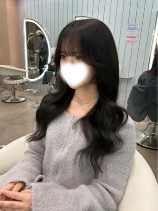 ロング カラー ヘアアレンジ 大宮縮毛矯正🩵 レイヤー 佐藤和のヘアスタイル
