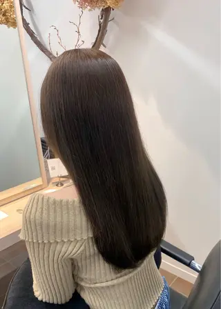 ロング カラー パーマ/レイヤー かどたはるなのヘアスタイル