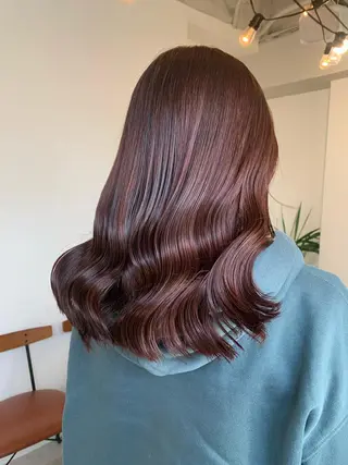 セミロング カラー 🌸MAYU🌸 ハイトーン➕レイヤーのヘアスタイル