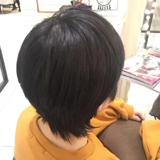 ショート 黒田瀬奈/ボブ まろやかベージュのヘアスタイル