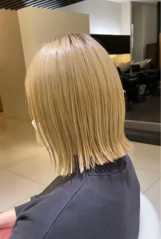 ミディアム 岡野 舜のヘアスタイル