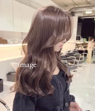 カラー 大人ガーリーベージュ カラー/新宿/ふたばのヘアスタイル