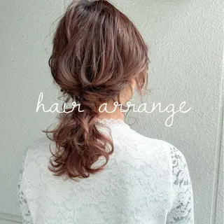 ミディアム ヘアアレンジ カラーパティシエ facce🌼ikoのヘアスタイル