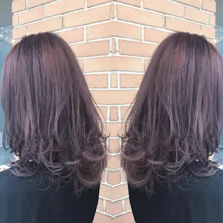 ミディアム カラー パーマ ヘアアレンジ メンズ キッズ ネイル マツエク・マツパ サロンドミルク 渋谷高比良のヘアスタイル
