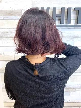 ショート カラー パーマ メンズ縮毛矯正 細谷碧海のヘアスタイル