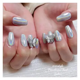 ミディアム ネイル 🐾enen style 🐾のネイルデザイン
