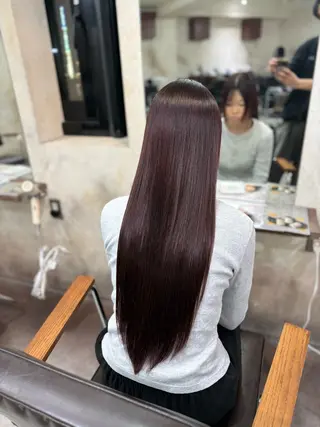 ロング 若命燿史／レイヤー 縮毛矯正/髪質改善のヘアスタイル