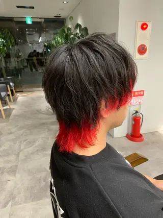 カラー メンズ 濱野 晃佑のヘアスタイル
