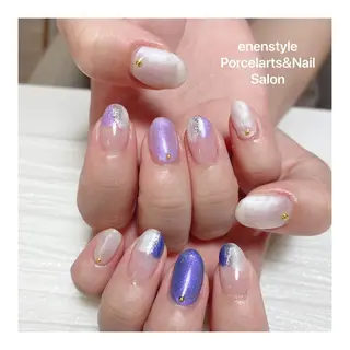 ミディアム ネイル 🐾enen style 🐾のネイルデザイン