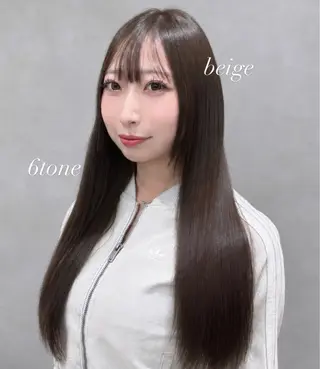 ロング カラー girly上品ヘア 🎀/ベージュikuのヘアスタイル