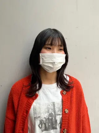 セミロング 韓国好き🇰🇷 美容師MIKUのヘアスタイル