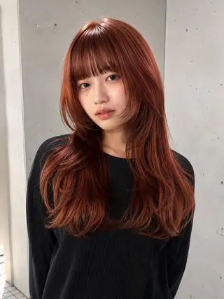 ロング Bunt@/ブリーチ エクステ/透明感のヘアスタイル
