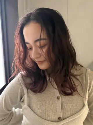 ミディアム カラー 坂本 圭太朗のヘアスタイル