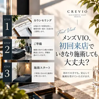 メンズ 脱毛サロン CREVIOのエステ・リラクイメージ