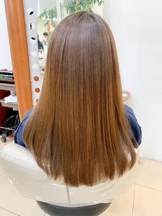 ロング パーマ 縮毛矯正/髪質改善 /韓国風 山川春輝のヘアスタイル