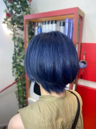 ショート ゆぴ☾/推しカラー /ハイトーンのヘアスタイル
