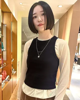 ショート 大山 未紗のヘアスタイル