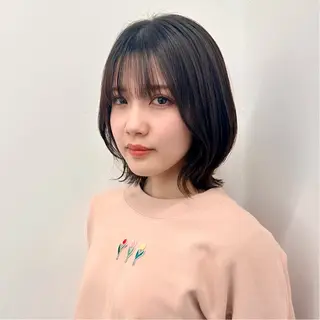ミディアム カラー ブリーチなし/レイヤ ー特化🌈Tommyのヘアスタイル