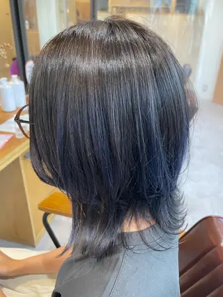 ミディアム 中村 彩音のヘアスタイル