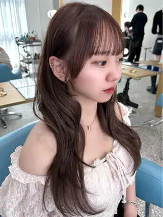 ロング カラー 透明感カラー Nau🎀のヘアスタイル