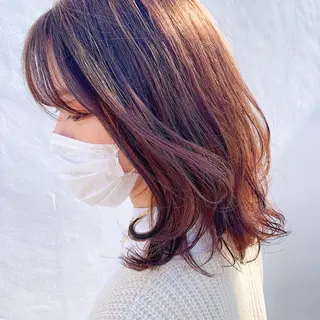 ミディアム カラー 中川 竜誠のヘアスタイル