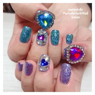 ミディアム ネイル 🐾enen style 🐾のネイルデザイン