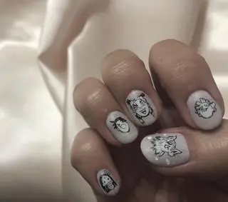 ネイル パラあり！フィルイン 美フォルムのネイルデザイン