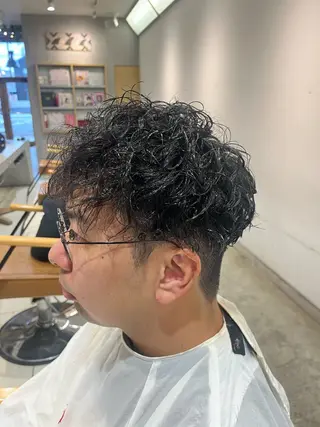 ショート パーマ メンズ 清水 men'sパーマ特化のヘアスタイル