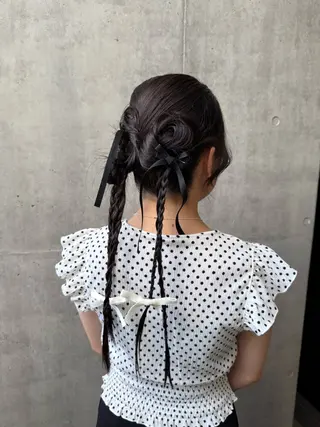 ロング カラー ヘアアレンジ 艶髪/ボブモデル 募集🫧Terukaのヘアスタイル