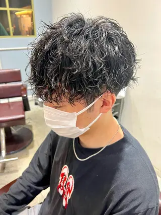 ショート パーマ メンズ 🦩パーマン🦩佐藤 航太のヘアスタイル
